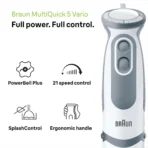 Braun Hand Blender MultiQuick 5 Vario Multifunction 500ml 1000 Watt - Image 3