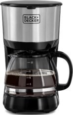 Black+Decker Coffee Maker with Glass Carafe Black 750 Watt - Image 6