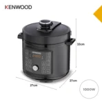 Kenwood Pressure Cooker 6L Electric12 Function Black - Image 8