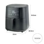 Kenwood Air Fryer 9 Liter With Grill Function 1500 Watt Black - Image 2