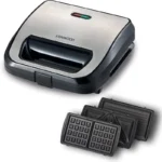 Kenwood 3In1 Waffle And Sandwich Maker 750 Watt